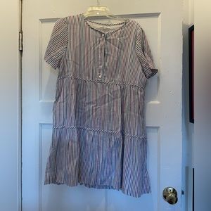 Madewell short sleeved tier dress - size M